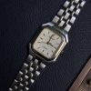 Seiko Exceline 4J41-5020 Silver Gold Square Ladies Watch