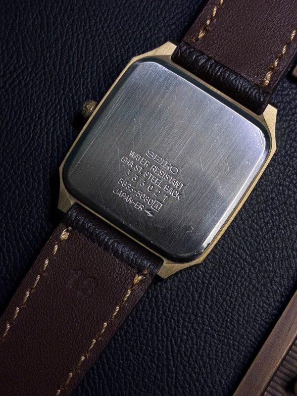SEIKO Majesta 9533-5080 Gold Dial Day Date Quartz Men Watch