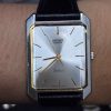 SEIKO 9521-5060 Dolce 1984 Quartz Silver Dial Vintage Men Wristwatch